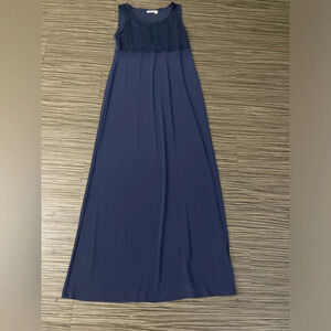 Cato Women’s Navy Blue Maxi Dress Size Small
